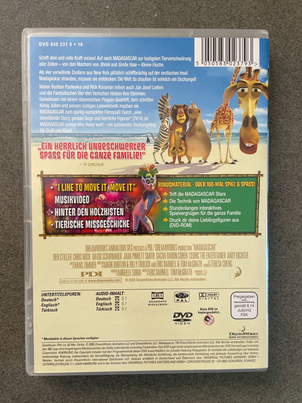 Tutti i DVDs: DVD Madagascar, Dream Works – Usato da Zofingen venduto da angito 2