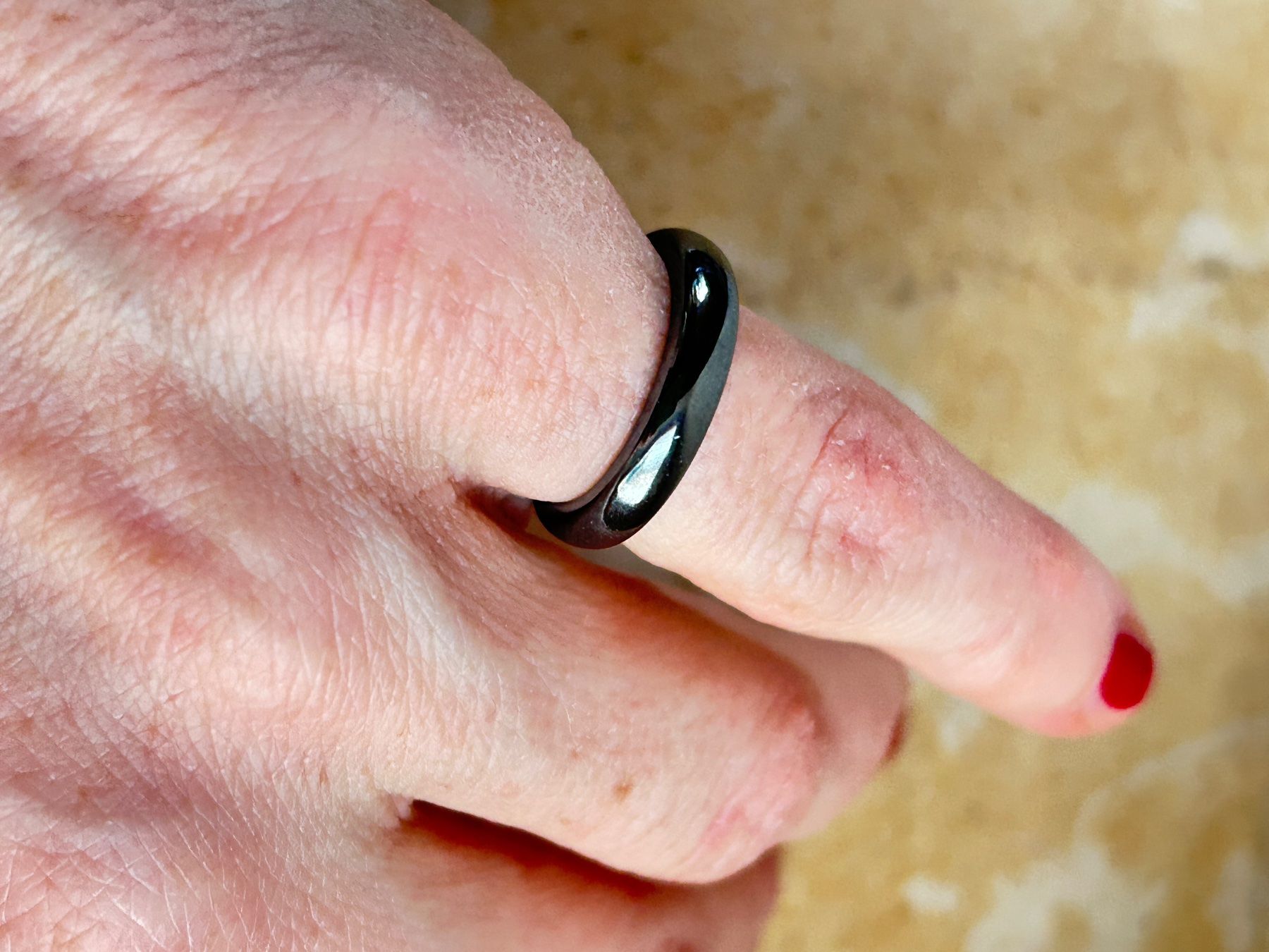 Anelli: Eleganter Hämatit Ring Gr. 52/54 – Usato da Laufen venduto da Bellebellezza 5