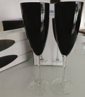 6 Flute schwarz Glass