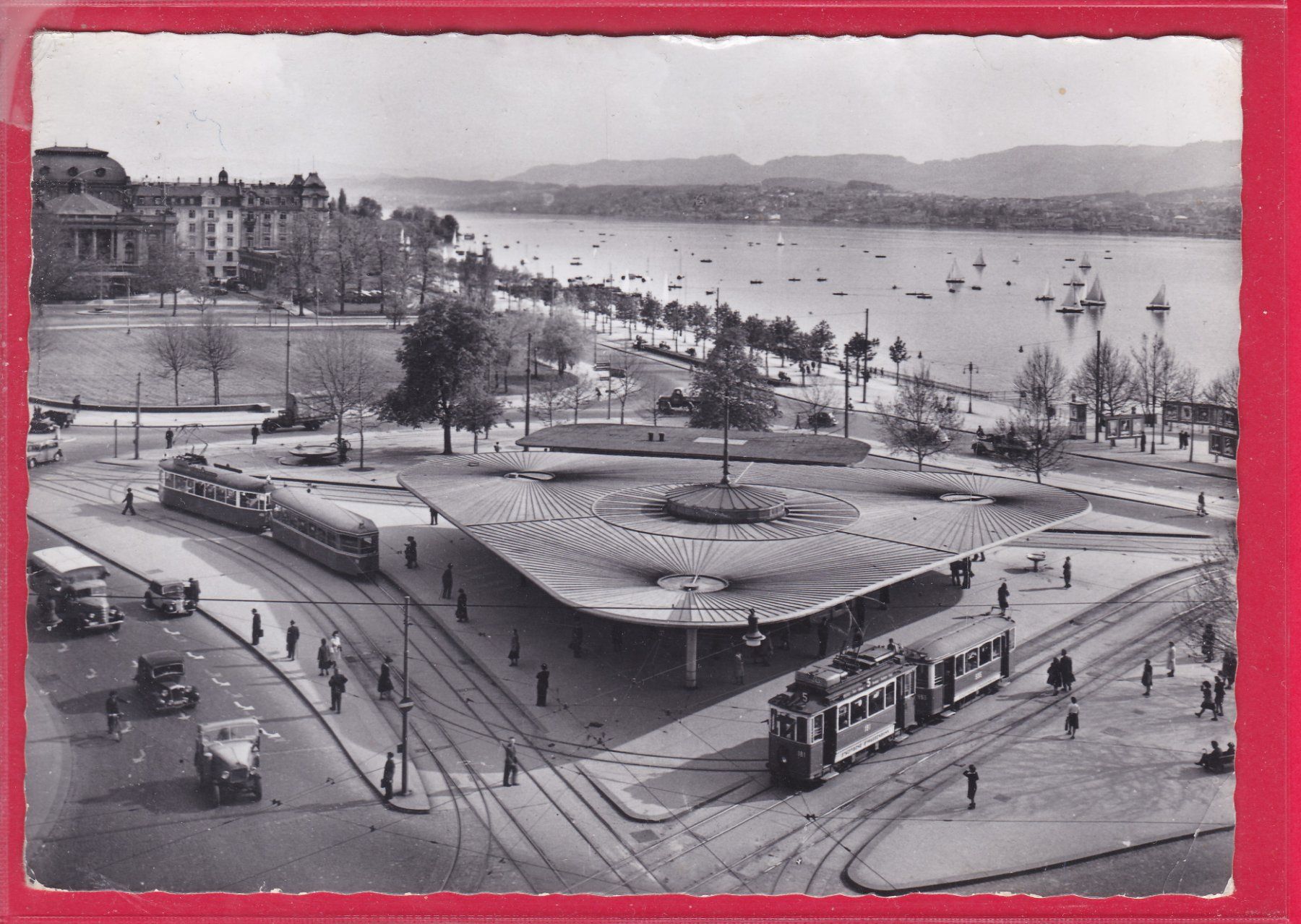 Cartoline postali: ZÜRICH, BELLEVUE – Usato da Oberrieden venduto da Gebirgsstelze