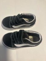 Vans Kinder Turnschuhe Klettverschluss Schwarz Grösse 24