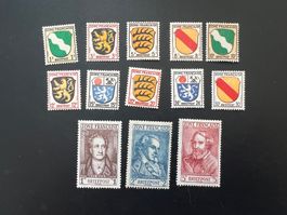 all. Besetzung Franz. Zone Mi.Nr 1-13  * (5167)