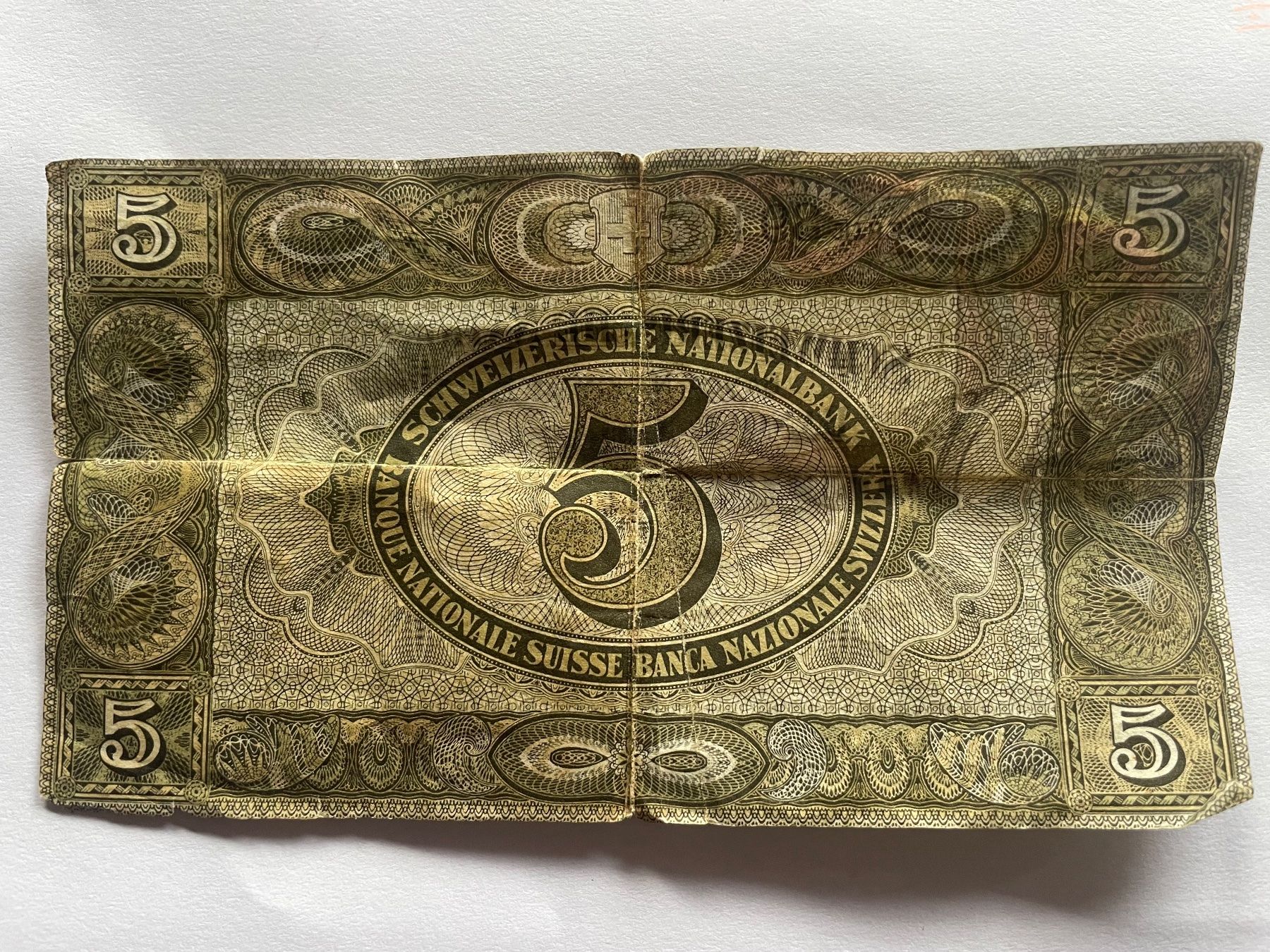 Banconote: 5 Franken Note, Serie 39A – Usato da Willerzell venduto da Eluchs