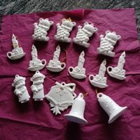 Christbaumschmuck speziell aus Porzellan 15 Stück