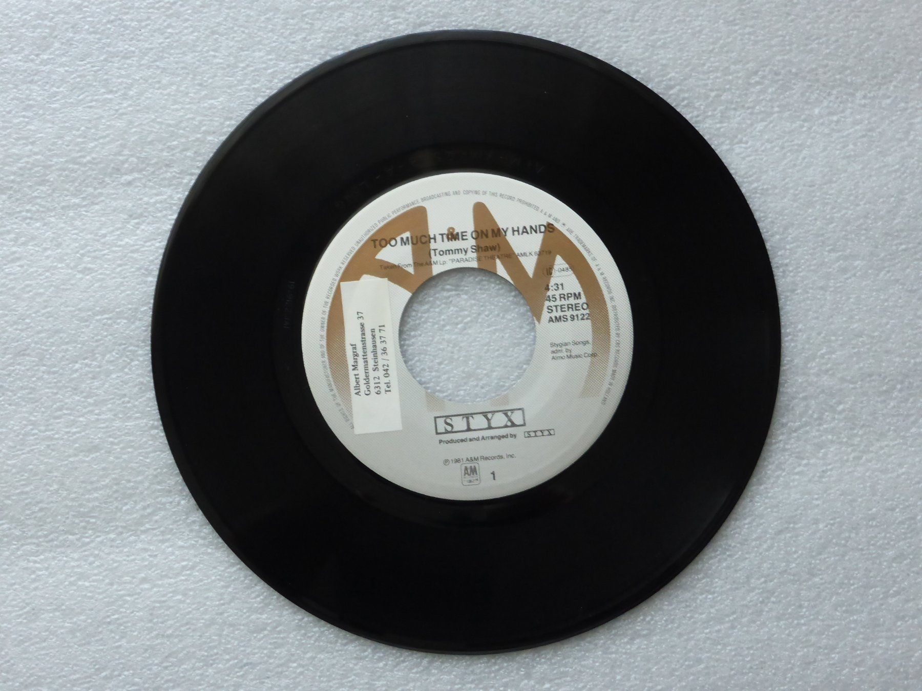 Schallplatten: Vinyl Single   STYX – Gebraucht aus Küssnacht am Rigi von Mondkinder 1