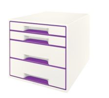 %neue Leitz Schubladenbox Wow Cube 4, Purple