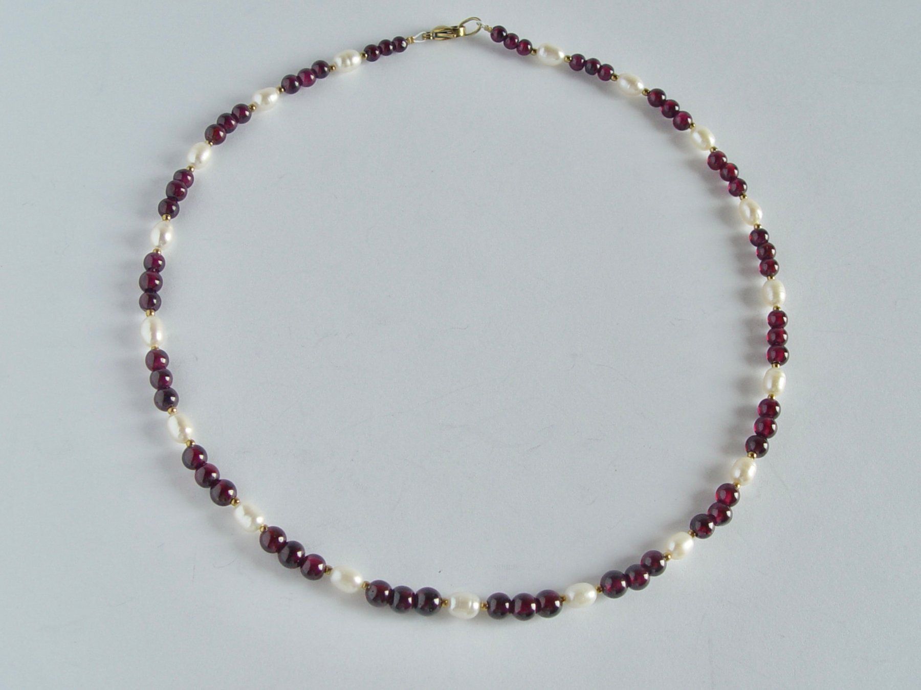 Catenine: Kette aus Granat und Perlen – Nuovo (secondo la descrizione) da Henggart venduto da gernli 4