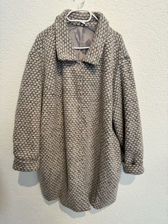 weicher Mantel Kurzmantel AproductZ rosa grau Gr. 56 / XXL