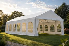 Partyzelt RIVEN 12 × 6 m weiss – nur 1× benutzt