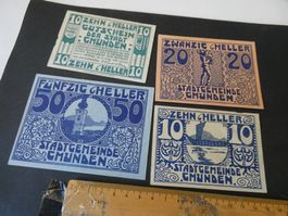 Oesterreich, Gmunden - Notgeldscheine