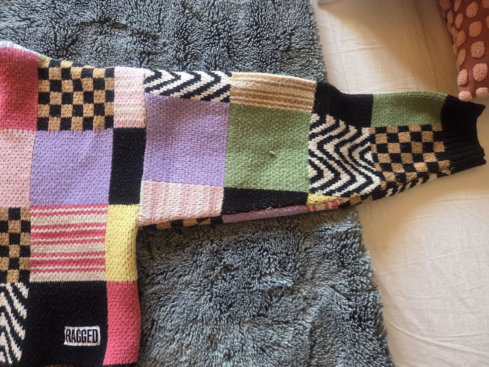 Maglioni & Felpe: Patchwork-Strickpullover „Tang“ von The Ragged Priest – Usato da Bühler venduto da ros_5qfr 3