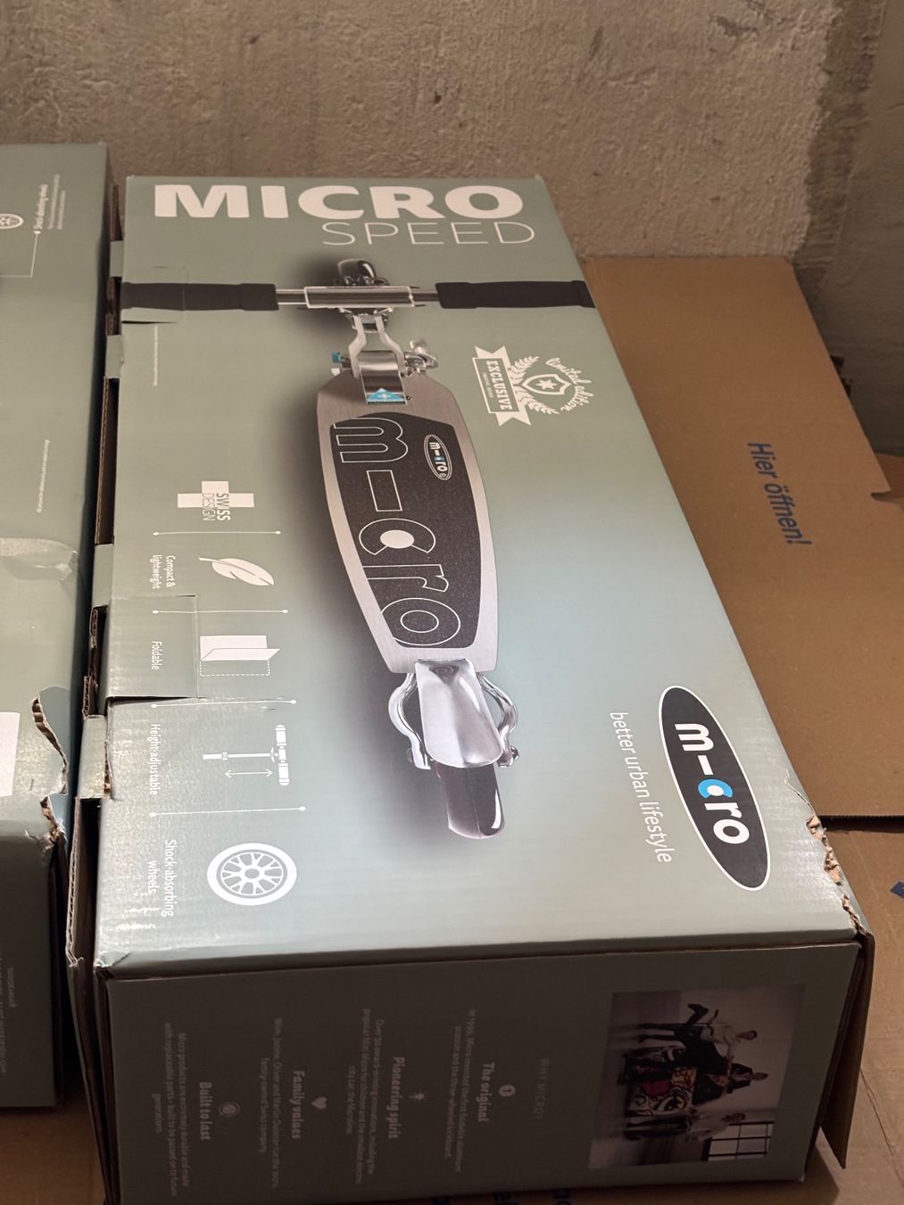 Micro Kickboard: Micro Speed Tretroller neuwertig – Neuf avec emballage d'origine à Zürich par houseplantclub