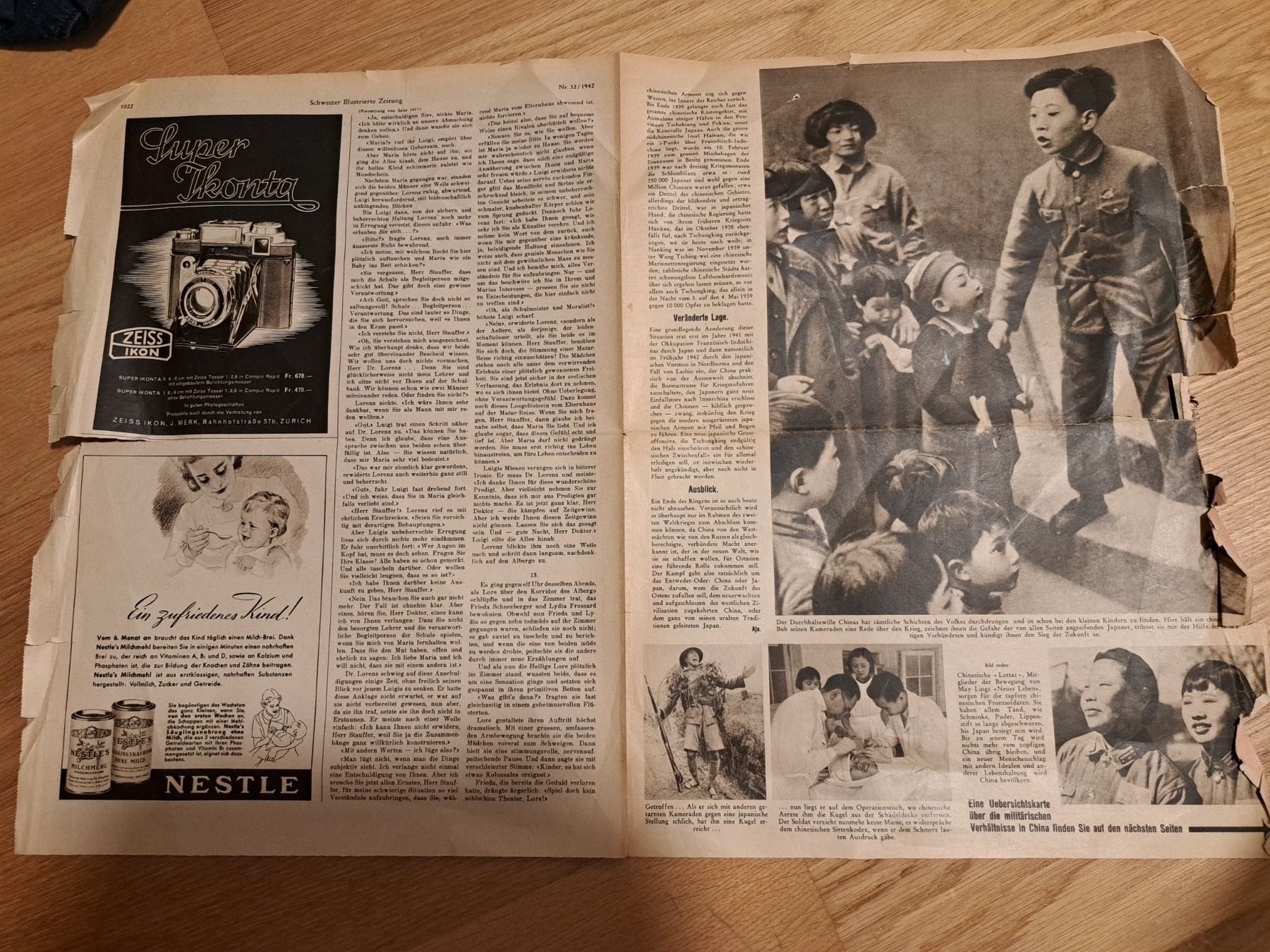Alle Dekorationen: Zeitung alt Mongolei 1942 – Gebraucht aus Embrach von YVBER