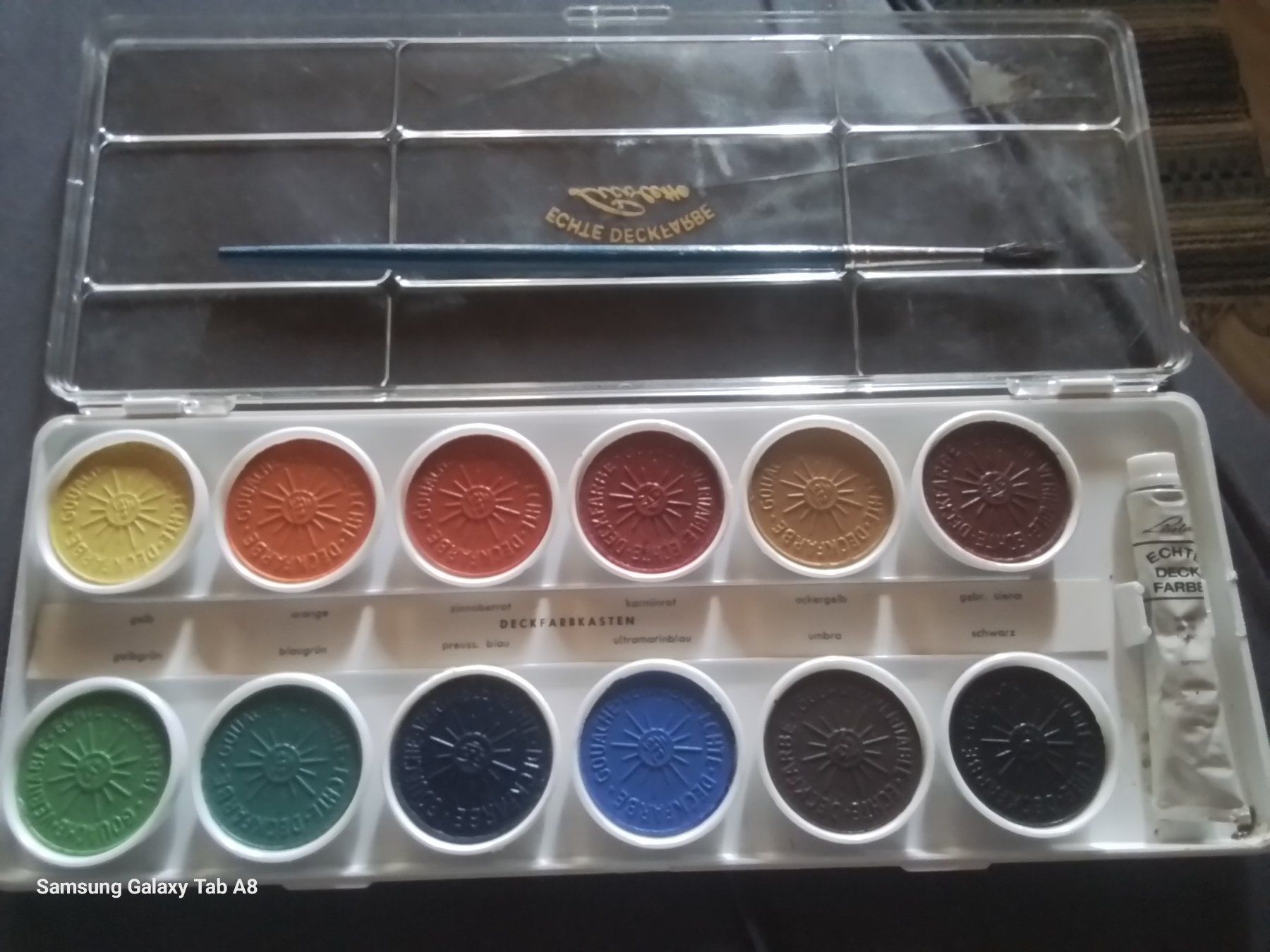 Colori: Vintage Licolette 12 Deckfarben Set, Gouache veritable 1970 – Nuovo (secondo la descrizione) da Sankt Stephan venduto da flohmivintage