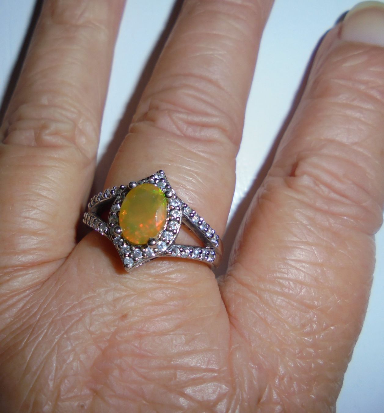 Anelli: Echtschmuck: Silberring 925er mit Welo-Opal / 56 – Nuovo (secondo la descrizione) da Zuchwil venduto da maumauchi 5