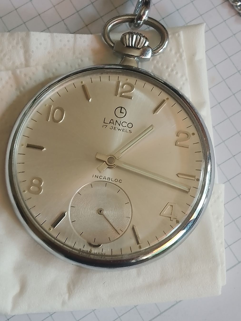 Lanco Orologi: Lanco Handaufzug 44mm läuft  – Usato da Agno venduto da sam2608