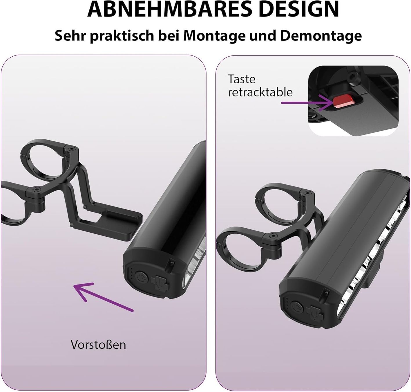 Ersatzteile: Fahrradlicht 2600 Lumen USB C LED Front – Neu und originalverpackt aus Suhr von SchnapperCH 3