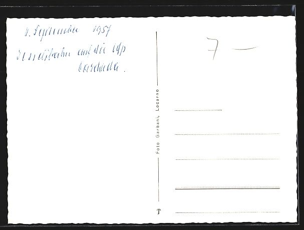 Cartoline postali: Locarno, Seggiovia Colmanicchio-Cimetta  – Usato da Berlin venduto da bartko-reher 1