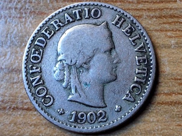 Tutti le monete: 5 Rappen 1902 – Usato da Münchenstein venduto da purbach1 6