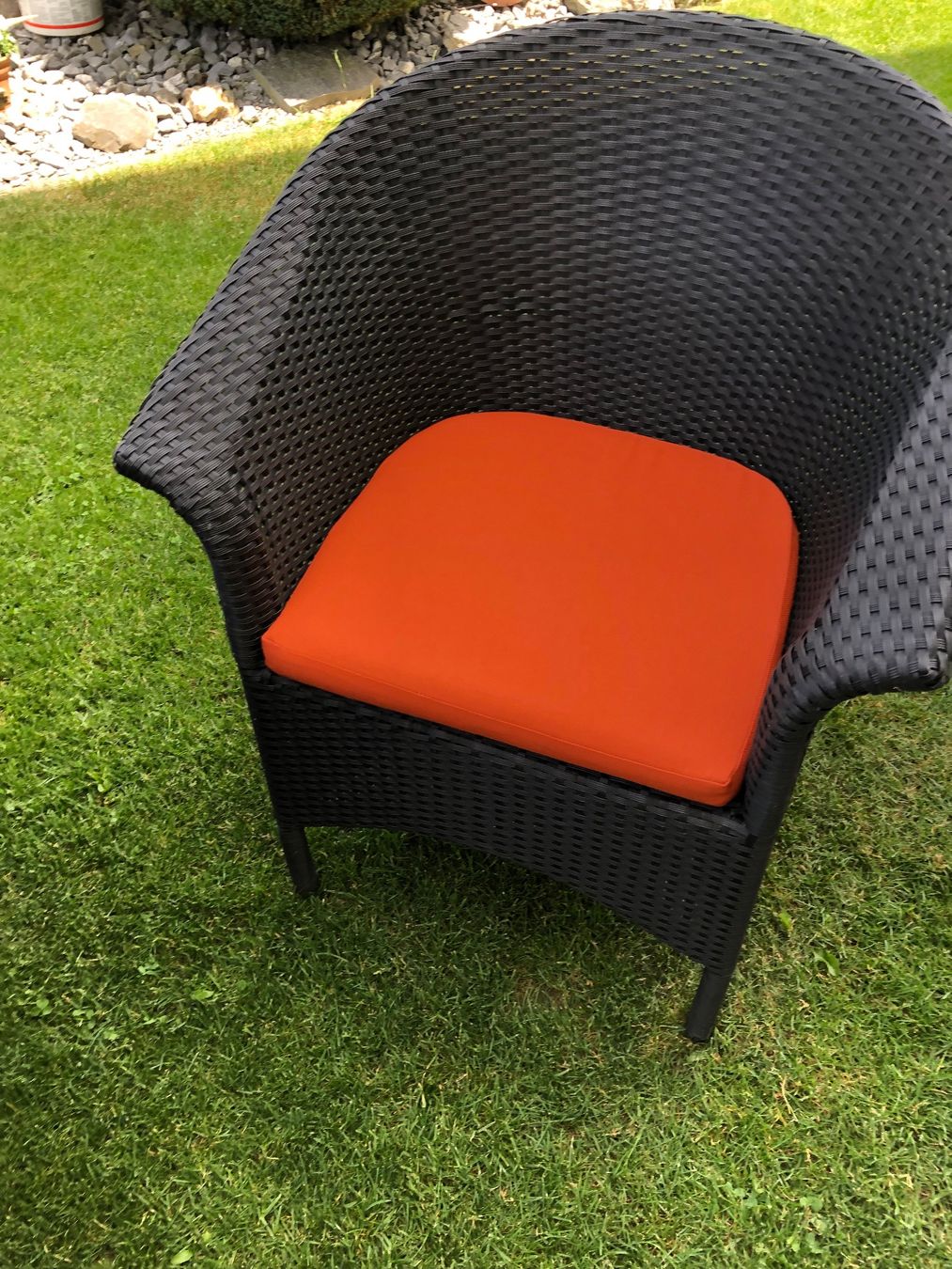 Set de table et chaises: Gartentisch Polyrattan mit vier Stühlen – D'occasion à Müswangen par Strizzi2013 3