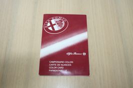 Alfa Romeo Farbtabelle/Color Card, Original, 7/1987