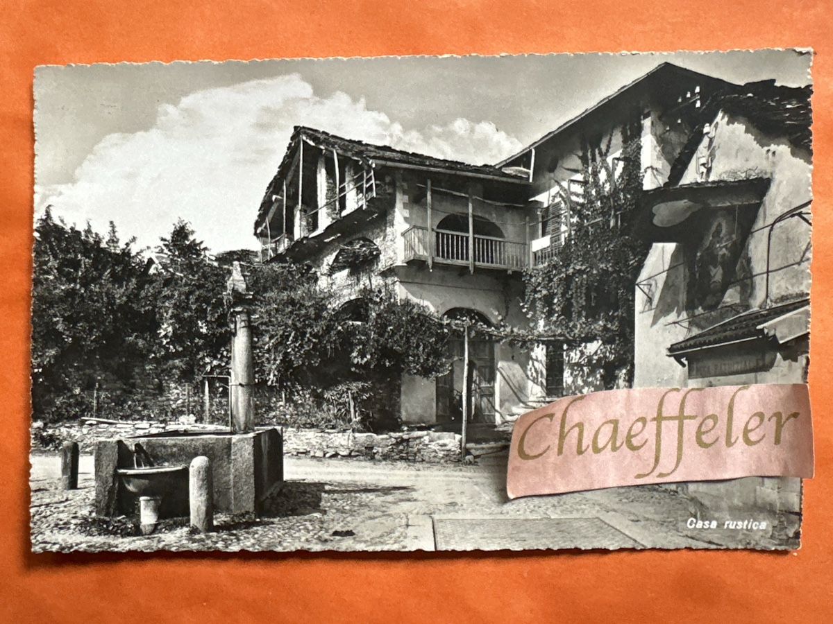 Cartoline postali: Alte Ansichtskarte  Casa rustica Ticino.  – Usato da Zürich venduto da Chaeffeler