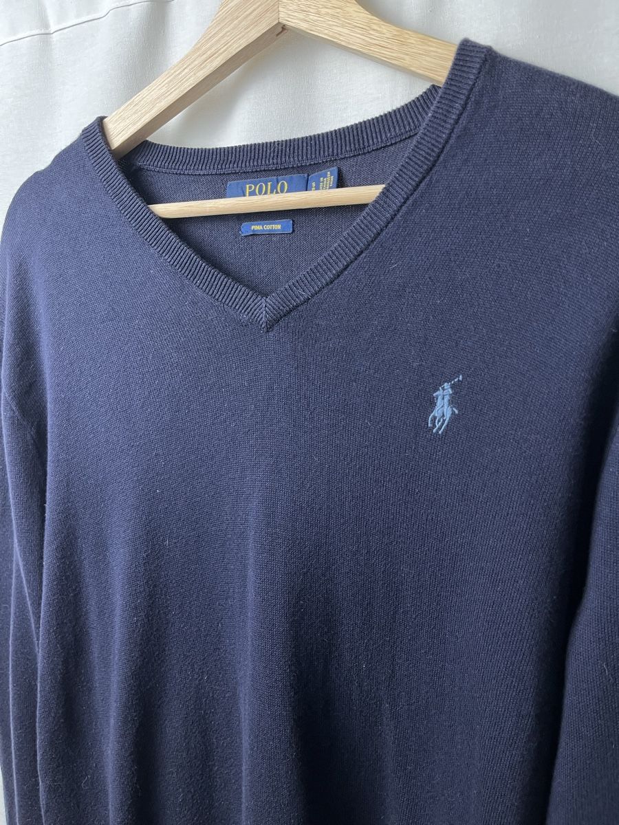 Ralph Lauren Maglioni & Felpe: Pull Ralph Lauren bleu col V – Nuovo (secondo la descrizione) da Les Avanchets venduto da lunedeneige.shop 1