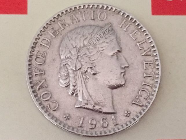 Tutti le monete: 20 Rappen 1961 ss+ – Usato da Elsau venduto da herbybay