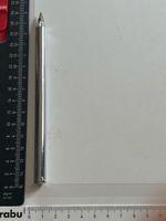 Metall Kugelschreiber silber ausziehbar92cm (S37)