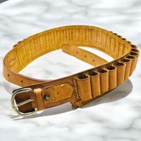 Ceinture cartouchière en cuir VACIRCA