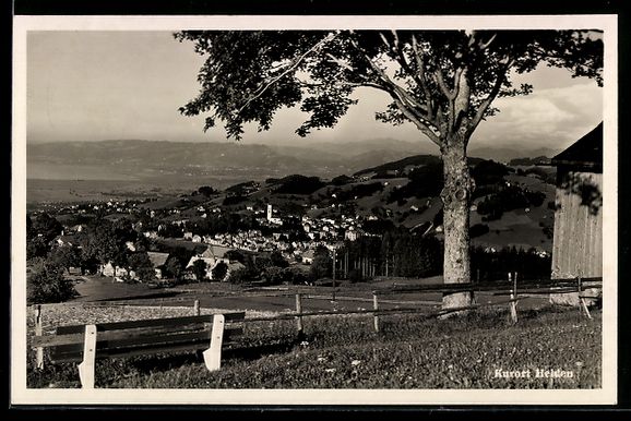 Cartoline postali: AK Heiden, Blick nach dem Ort, 1943 – Usato da Berlin venduto da bartko-reher
