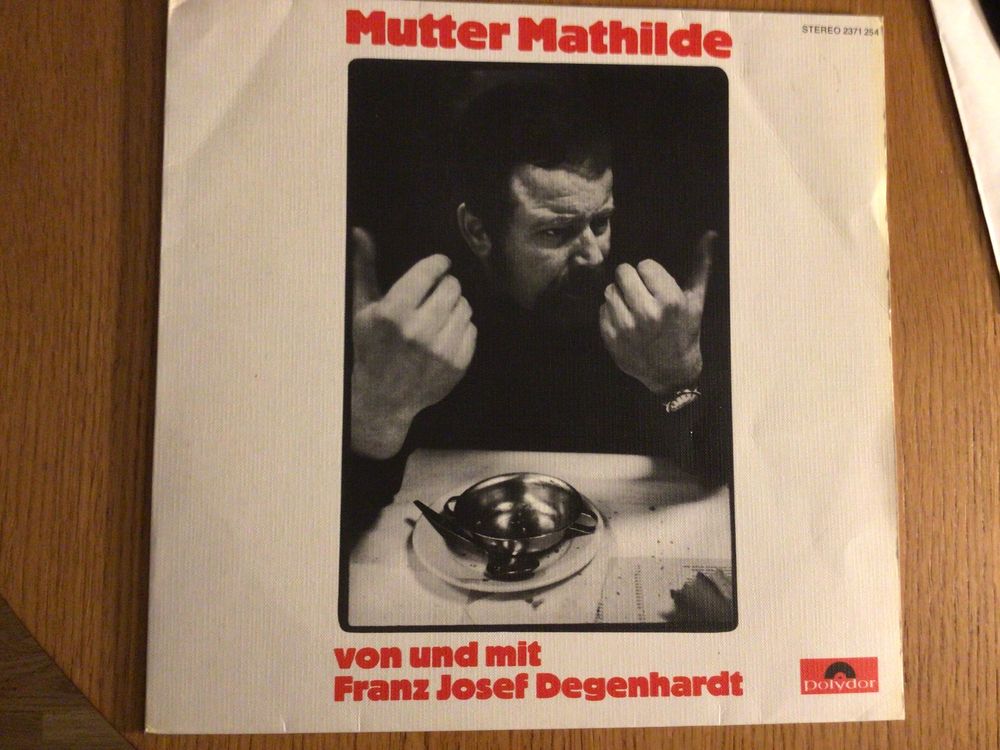 Franz Josef Degenhardt, Mutter Mathilde, Lp 1972 Kaufen auf Ricardo