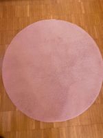 2 Rosa Teppiche, Rund, Durchmesser 100cm, Kuschelig weich!