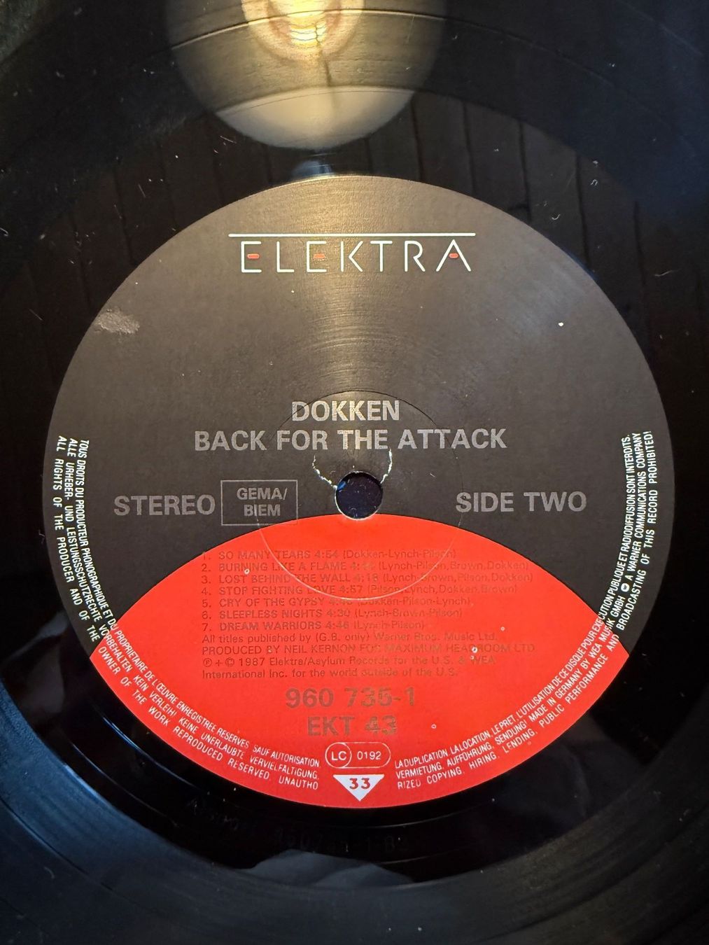 Schallplatten: Dokken – Back For The Attack - Original – Gebraucht aus Unterägeri von hero87333 6