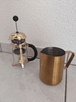 Goldige Kaffeegenuss-Kombi: Bodum French Press & Kännli