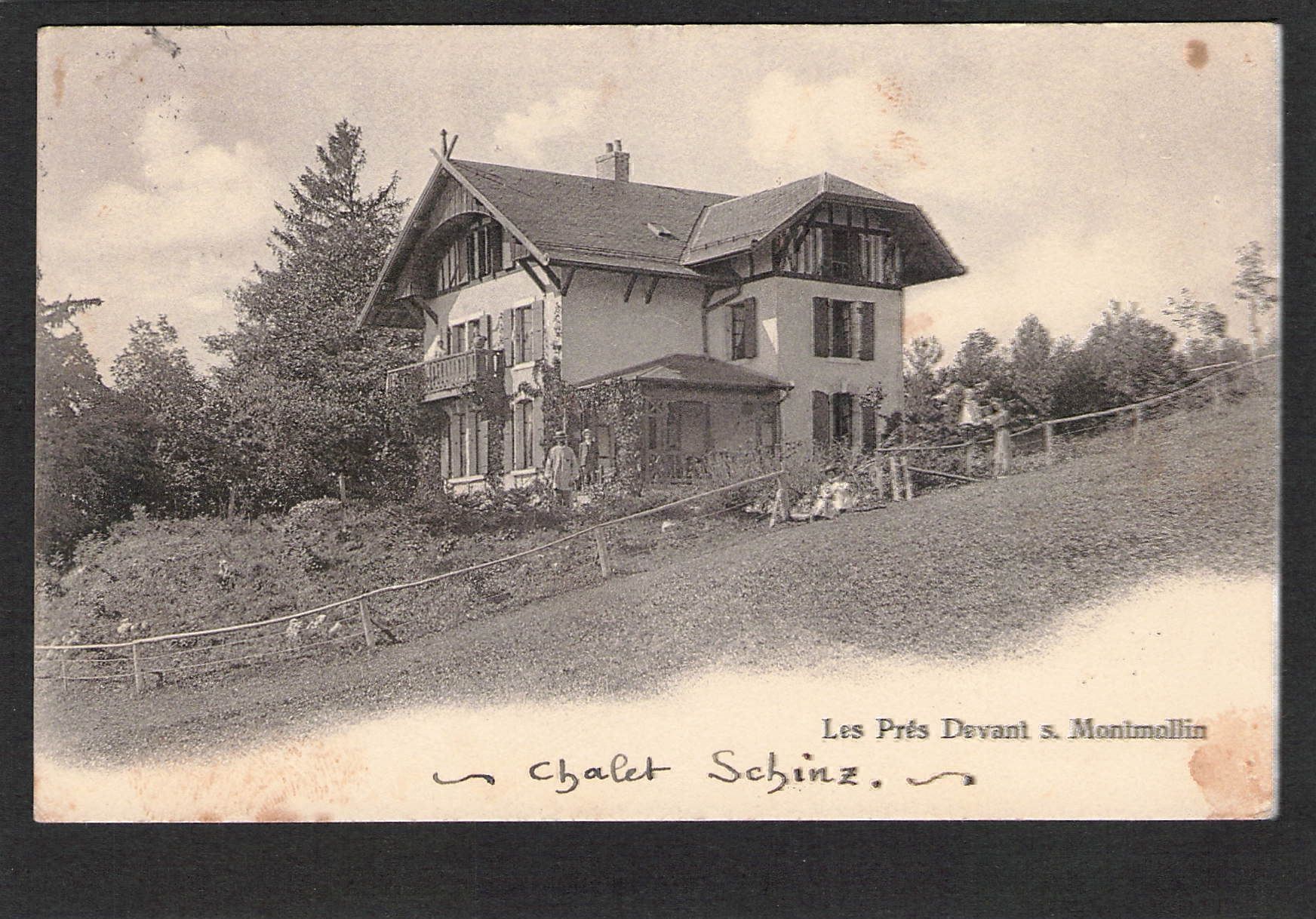 Cartoline postali: CP,NE Les Près Devant s. Montmollin,1912 – Usato da Reichenburg venduto da Pipo-67