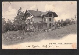 CP,NE Les Près Devant s. Montmollin,1912