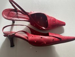 Sling Pumps, Sandale Emporio Naka, Leder, Gr. 40