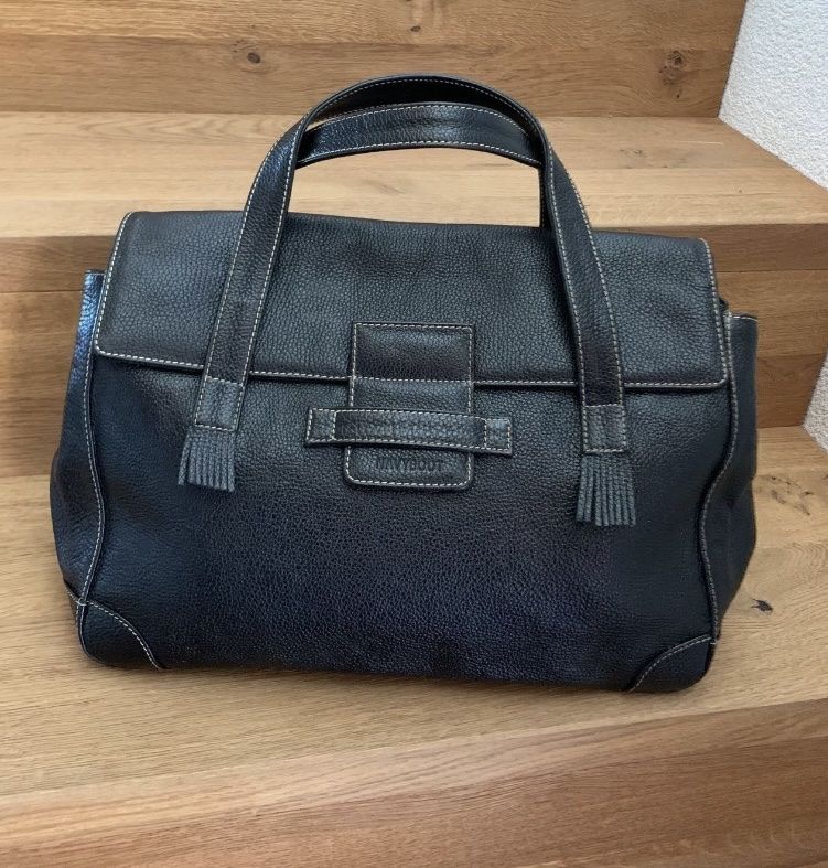 Navyboot Borse da donna: NAVYBOOT Tasche aus schwarzem Leder – Usato da Binningen venduto da Dodo21