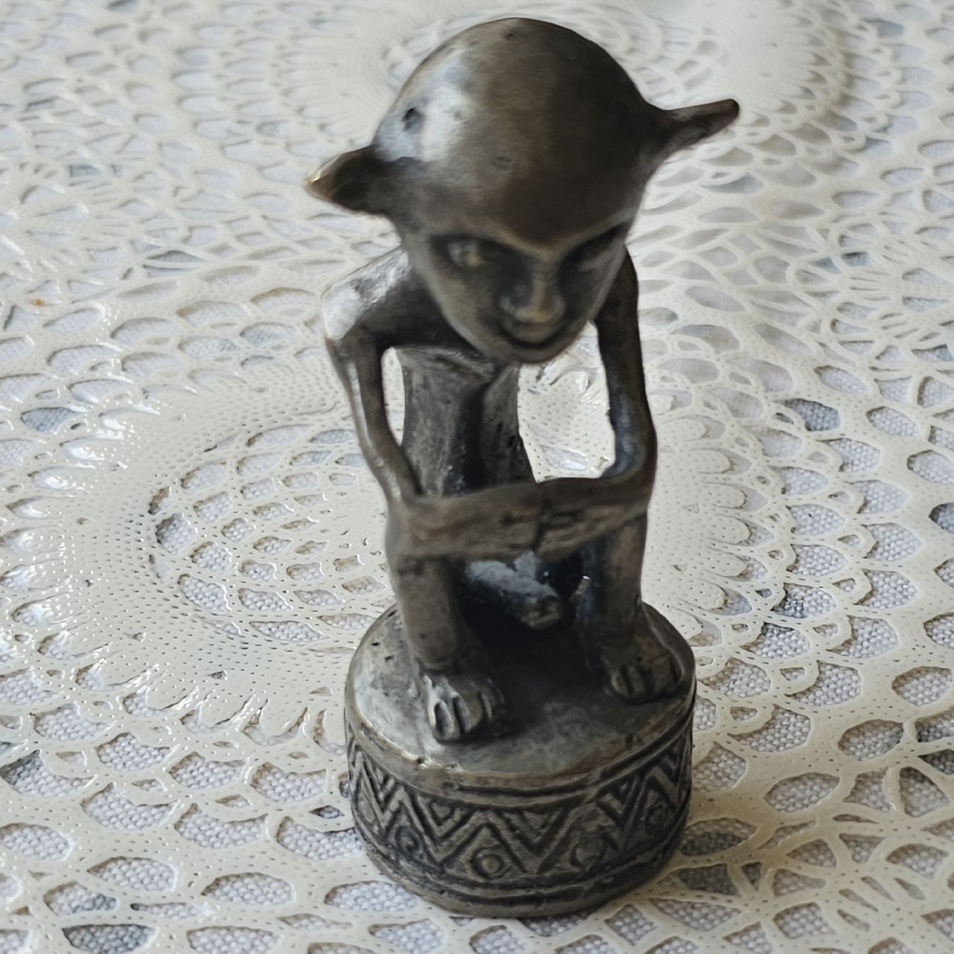 Statuette: „Der Denker“ oder Ahnenfigur interpretiert – Usato da Füllinsdorf venduto da raz_mw2k 5