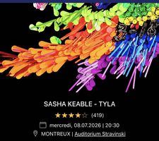 2 billets Montreux jazz 8 juillet 2026
