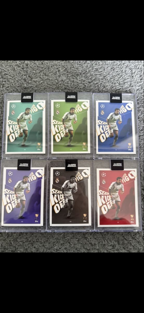 Topps Sammelbilder & Trading cards: Kick Off karten  Real Madrid  Figo – Neu und originalverpackt aus Suhr von rea_656p