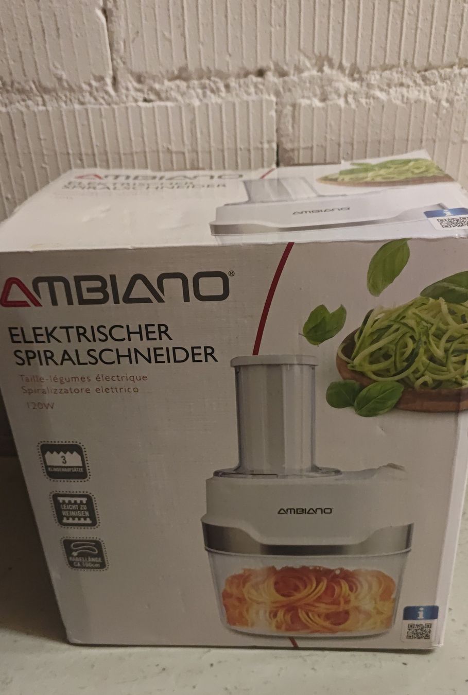 Ambiano Küchengeräte: Ambiano Elektrischer Spiralschneider - Neu – Neu und originalverpackt aus Zürich von pamiciri