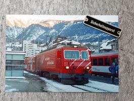 MGB HGe 4/4 mit Personenzug - Foto