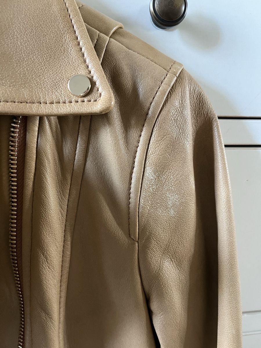 Massimo Dutti Giacche: Massimo Dutti Lederjacke XS Beige✨ – Usato da Pfäffikon SZ venduto da humming-bird 3