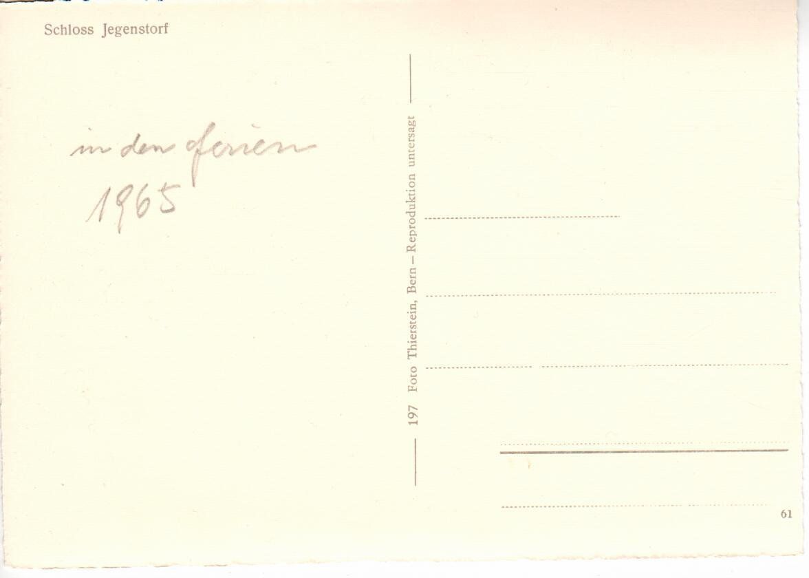 Cartoline postali: Schloss Jegenstorf – Usato da Wolhusen venduto da Curver9 1