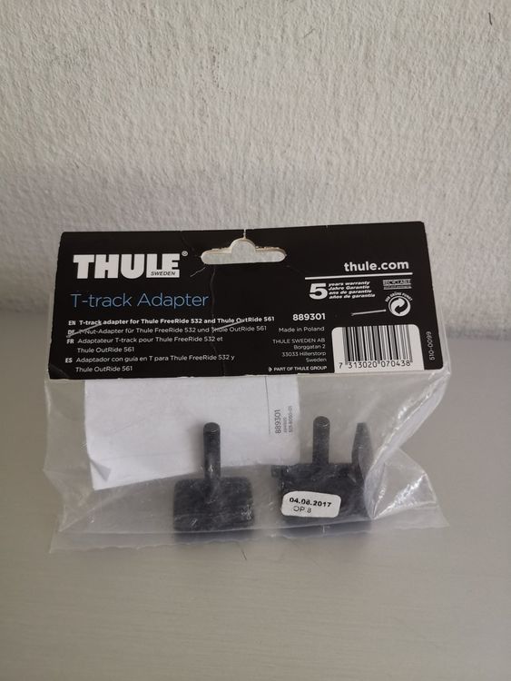 Thule T-track Adapter 889-3 T-Schienen-Adapter schwarz