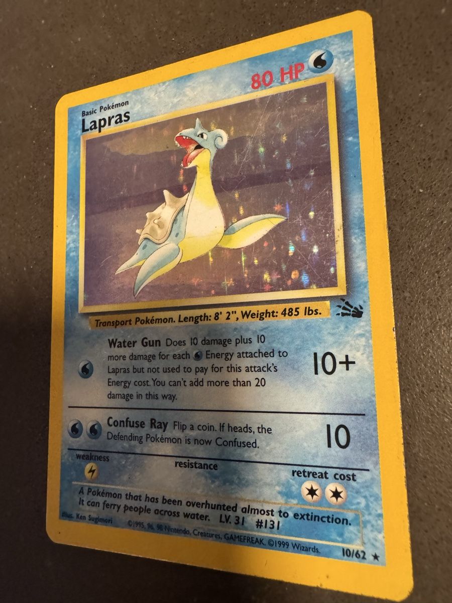 Pokémon Carte collezionabili: Lapras Fossil - 10/62 EN – Usato da Cadro venduto da kiks27 2