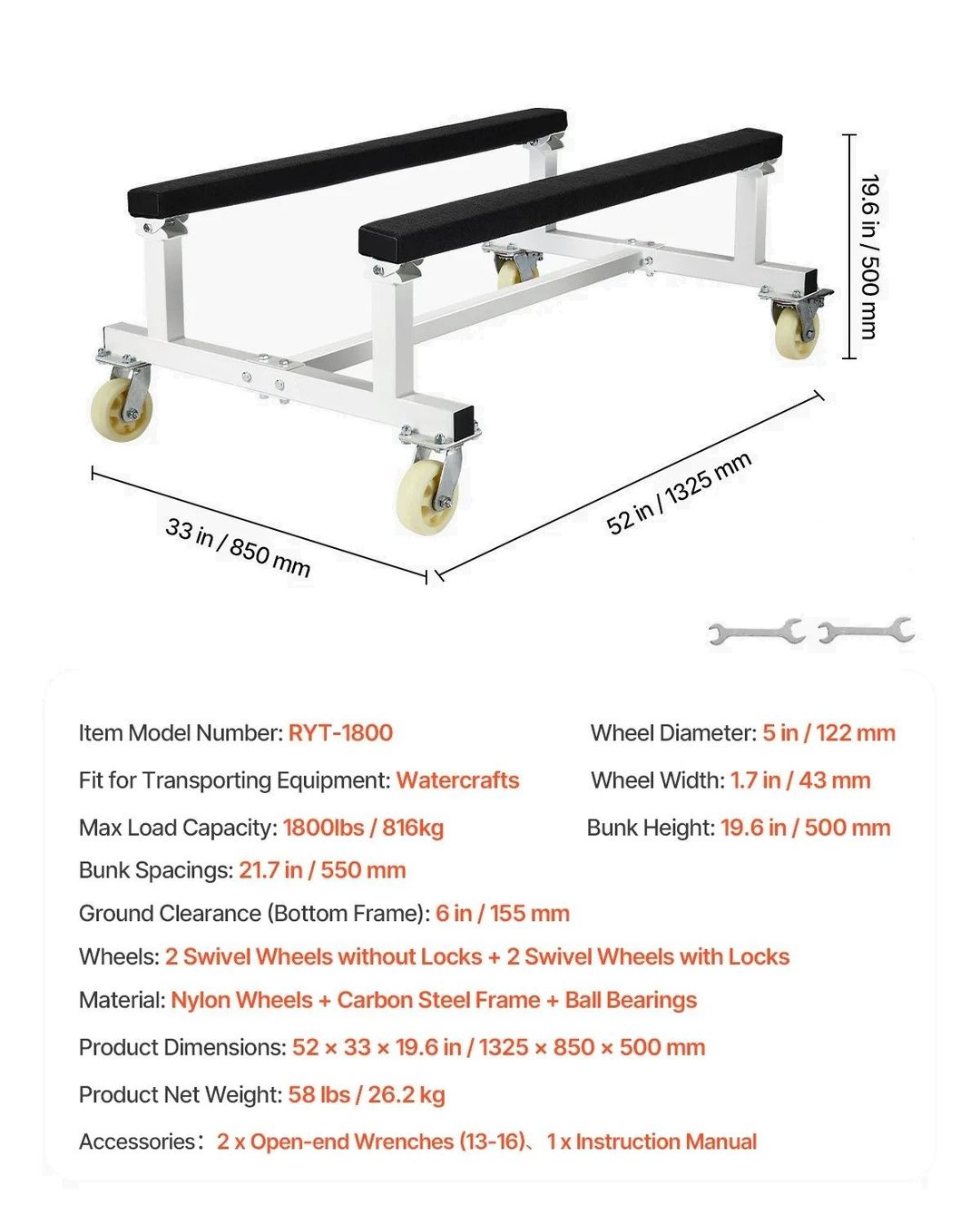Rimorchi: Boot, Schlauchboot, Wagen, Rolli, Lagerbock – Nuovo e nell'imballaggio originale da Gutenburg venduto da shinobi0072 2