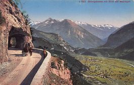 Brünigstrasse, Blick auf Meiringen, gelaufen 1936